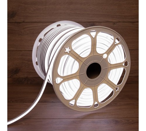 Гибкий неон LED SMD 8х16 мм, двухсторонний, белый, 120 LED/м, бухта 100 м  131-095  NEON-NIGHT