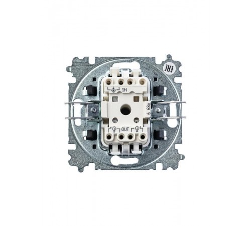 ABB Levit Серебро / дымчатый чёрный Переключатель 1-кл.  3559H-A06445 70W  2CHH590645A6070  ABB