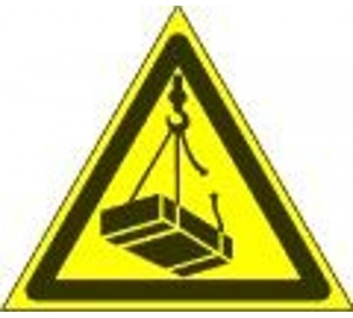 Знак наклейка W06 "Опасно. Возможно падение груза" (200х200х200) ГОСТ 12.4.026-2015  PROxima an-w-06  EKF