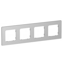 FLITE Classic Рамка 4-ая РУ-4-К-ФлА алюминий  FI-M42-32-20-K47  IEK