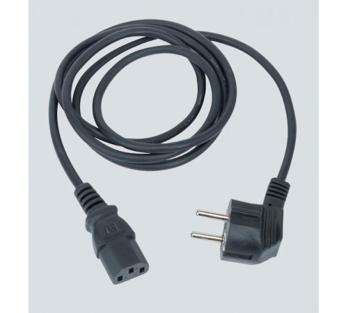 Simon Connect Кабель электрический с вилкой 2к+з Schuko, 2м, графит  KTL8-14  Simon