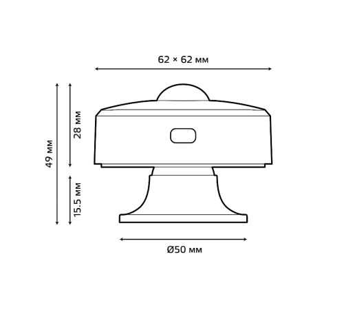 Датчик движения электронный Smart Home 1,5W 3V Wi-Fi 3м 120° 1/6  4010322  Gauss