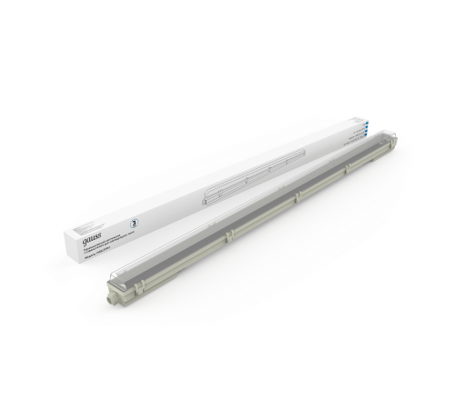 Светильник светодиодный промышленный линейный СПП-Т8-G13 INDUSTRY 220-230V IP65 1260*70*61мм для LED ламп 1х1200мм  909410112  Gauss