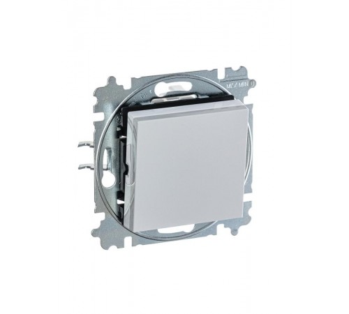 ABB Levit Серый / белый Выключатель кнопочный 1-кл.  3559H-A91445 16W  2CHH599145A6016  ABB