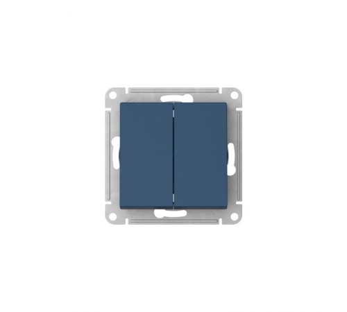 AtlasDesign Аквамарин Выключатель 2-клавишный, сх.5, 10АХ, механизм, быстрозажимные клеммы  ATN001151S  SE