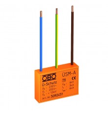 Устройства защиты от импульсных перенапряжений УЗИП для силовых сетей 1+NPE (Класс III), 255 В (USM-A)  5092451  OBO Bettermann