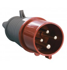 Вилка 024 3Р+РЕ 32А 380В IP44  PSR02-032-4  IEK