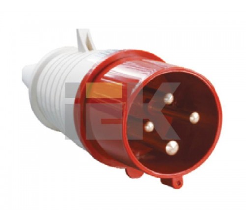 Вилка 024 3Р+РЕ 32А 380В IP44  PSR02-032-4  IEK