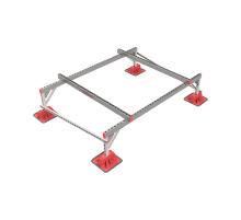 Опорная конструкция для установки оборудования TECHNORAPTOR LIGHTFOOT 2000х1500 тип 2  KM-TR-LTF-SSEI-2000-1500-2  КМ - профиль