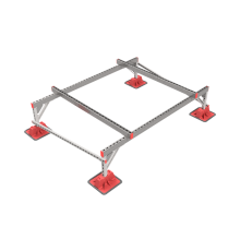 Опорная конструкция для установки оборудования TECHNORAPTOR LIGHTFOOT 2000х1500 тип 2  KM-TR-LTF-SSEI-2000-1500-2  КМ - профиль