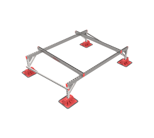 Опорная конструкция для установки оборудования TECHNORAPTOR LIGHTFOOT 2000х1500 тип 2  KM-TR-LTF-SSEI-2000-1500-2  КМ - профиль