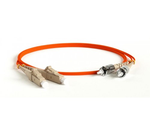 FC-D2-50-LC/PR-ST/PR-H-0.5M-LSZH-OR Патч-корд волоконно-оптический (шнур) MM 50/125, LC-ST, 2.0 мм, duplex, LSZH, 0.5 м  249063  Hyperline