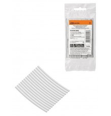 Набор трубок термоусаживаемых, не поддерживающих горение, клеевых, длиной 10 см ТТкНГ(3:1) "Моноцвет, белый 2,4/0,8 "  SQ0548-2802  TDM