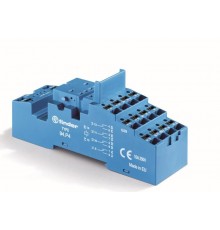 Розетка с безвинтовыми клеммами Push-in для реле 55.32, 55.34, таймера 85.02, 85.04; применяются модули 86.00, 99.02  94P4SMA  Finder