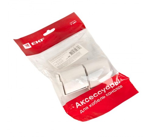 Угол внешний (40х25) (4 шт) Plast EKF PROxima Белыйobw-40-25x4EKF