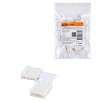 Коннектор для жесткого L-соединения двух светодиодных лент шириной 10 мм,  SQ0331-0351  TDM