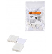 Коннектор для жесткого L-соединения двух светодиодных лент шириной 10 мм,  SQ0331-0351  TDM