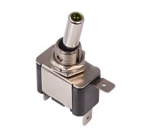 Тумблер 12V 25А (3c) ON-OFF однополюсный с зеленой LED подсветкой  36-4333  REXANT