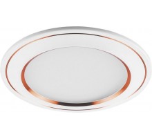 Светильник светодиодный встраиваемый декоративный AL650, 7W, 560 Lm, 4000К, белый с медью  28932  FERON