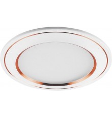 Светильник светодиодный встраиваемый декоративный AL650, 7W, 560 Lm, 4000К, белый с медью  28932  FERON