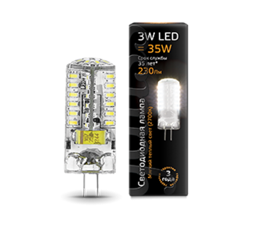Лампа светодиодная LED 3Вт G4 12В 2700К  207707103  Gauss