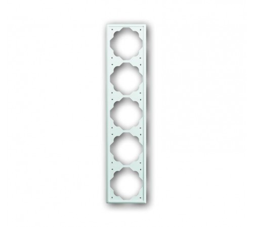 Рамка 5-постовая, серия impuls, цвет альпийский белый  1754-0-2452   2CKA001754A2452  ABB