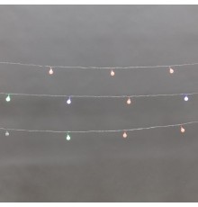 Гирлянда светодиодная Шарики 5м, 20LED, IP20, прозр. провод, свечение (RG/RB), контроллер, 8 режимов, 230В  304-022  NEON-NIGHT