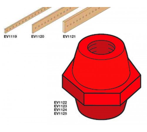 Изолятор для шин 20,25,50x5 м8x30 (50шт)  EV1123  ABB
