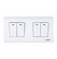 4-клавишный выключатель с LED-подсветкой 10А 250В  715400  CHINT