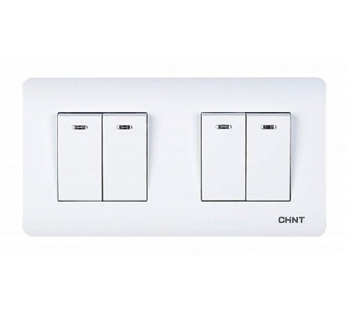 4-клавишный выключатель с LED-подсветкой 10А 250В  715400  CHINT