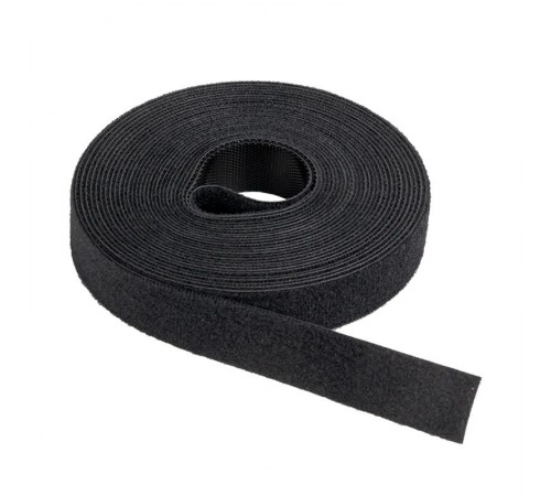 Хомут-липучка 16 мм (5м ролл) черный EKF PROxima  hlft-1-b  EKF