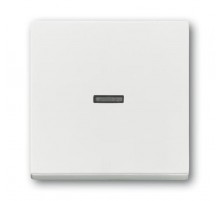 Клавиша для механизма 1-клавишного выключателя, с прозрачной линзой, Future/Axcent/Carat/Династия, белый бархат  2CKA001751A3153  ABB