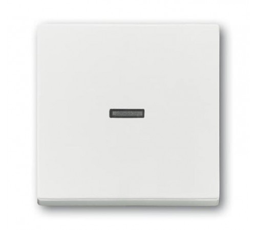 Клавиша для механизма 1-клавишного выключателя, с прозрачной линзой, Future/Axcent/Carat/Династия, белый бархат  2CKA001751A3153  ABB