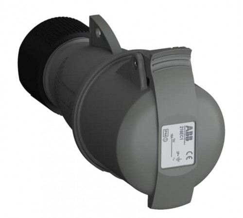 Розетка кабельная Easy&Safe 216EC1,16А,2P+E,IP44,1ч2CMA101999R1000 ABB