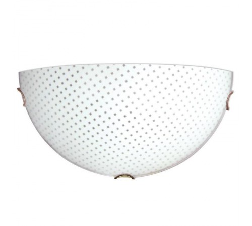 Светильник НББ Софи 300/2 21-60 М19 60Вт ЛН/КЛЛ/LED Е27 IP20 опал белый, клипсы золото  1005204154  Элетех