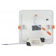 Светильник светодиодный встраиваемый downlight LED 2 12Вт 4000К белый квадрат  Б0017491  ЭРА