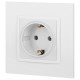 14-2101-01 Розетка с заземлением, 16A-250В, IP20, Эра Elegance, белый  Б0034264  ЭРА