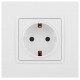 14-2101-01 Розетка с заземлением, 16A-250В, IP20, Эра Elegance, белый  Б0034264  ЭРА
