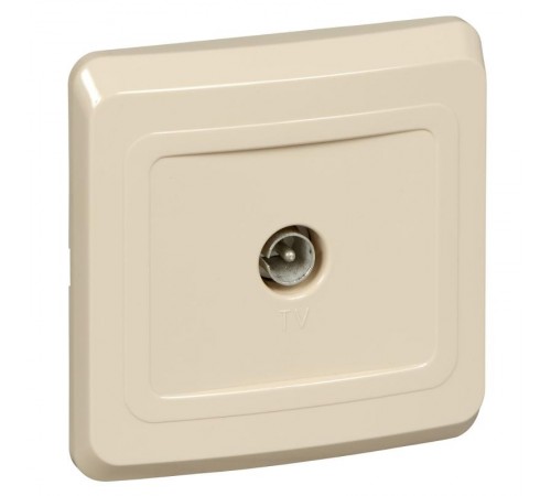 Этюд Кремовый С/У Розетка TV 1-ая 0,7dB единственная  TVC-002K  SE