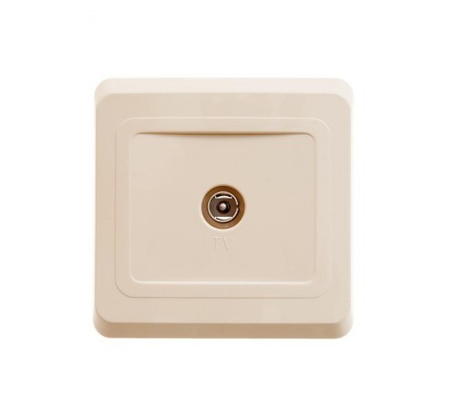 Этюд Кремовый С/У Розетка TV 1-ая 0,7dB единственная  TVC-002K  SE