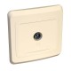 Этюд Кремовый С/У Розетка TV 1-ая 0,7dB единственная  TVC-002K  SE