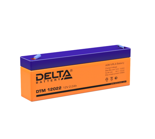Акумуляторная батарея UPS серии DTM 12022  12В/2,2Ач  DTM 12022  DELTA