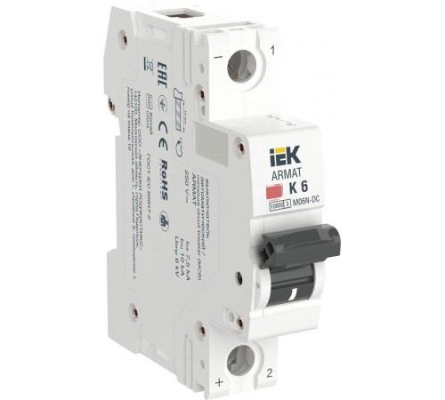 ARMAT Авт. выкл. M06N-DC 1P K 6А  AR-M06N-1-K006DC  IEK