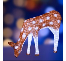 Акриловая светодиодная фигура "Олень мама коричневая" 100х130см, 2850 светодиодов IP44 понижающий трансформатор в комплекте,  513-104  NEON-NIGHT