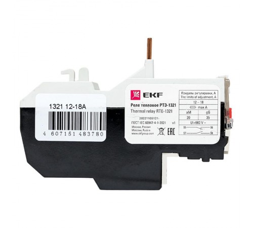 Реле тепловое РТЭ-1321 12-18А EKF PROxima  rel-1321-12-18  EKF