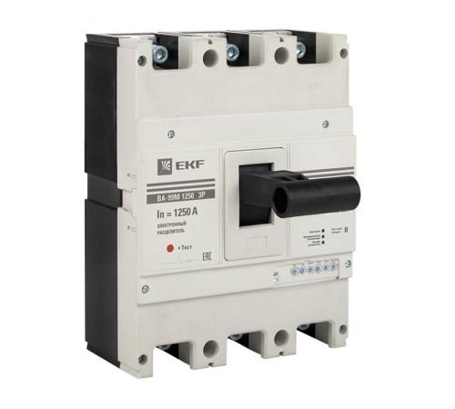 Выключатель автоматический ВА-99М  1250/1250А 3P 50кА с электронным расцепителем PROxima  mccb99-1250-1250me  EKF