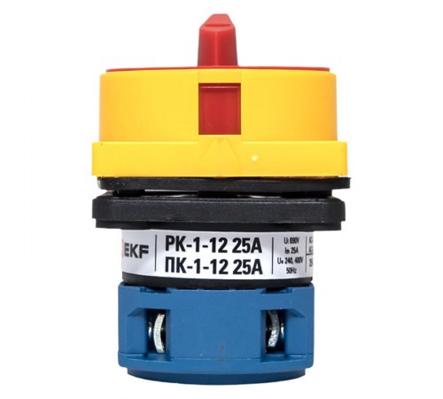 Переключатель кулачковый ПК-1-12 25А 2P "0-1" с блокировкой IP65  PROxima pk-1-12-25-a65 EKF