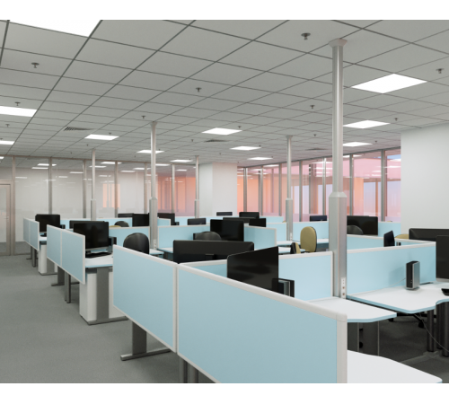 Колонна алюминиевая, 1.5 - 3м, цвет серый металлик  09581  DKC