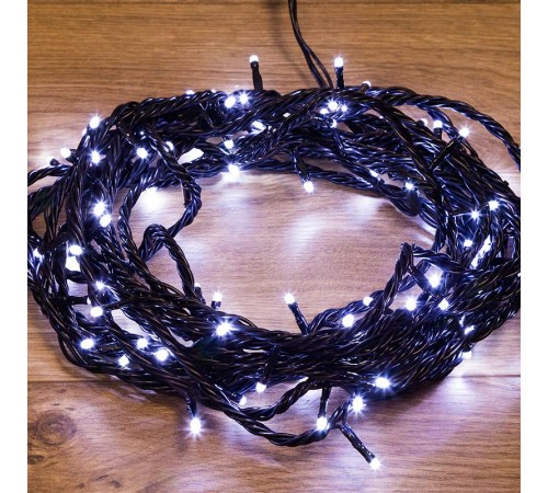 Гирлянда Твинкл Лайт 20 м, черный ПВХ, 200 диодов, цвет белый  303-145  NEON-NIGHT