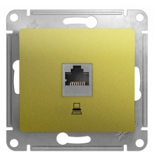 Glossa Фисташковый Розетка компьютерная RJ45 кат.5E  GSL001081K  SE